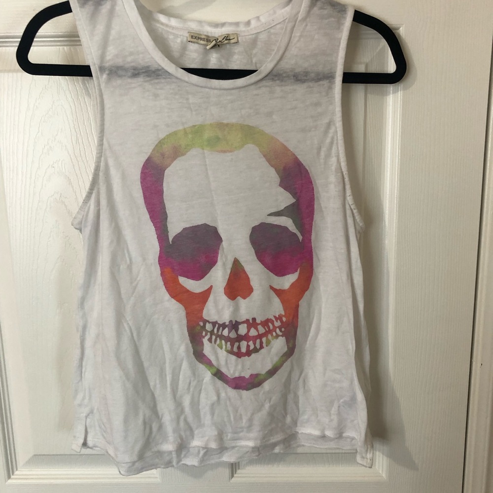 Express skull tank top